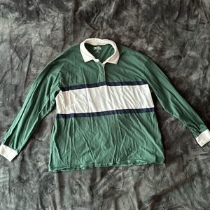 Size Large Hollister Long Sleeve Rugby Shirt